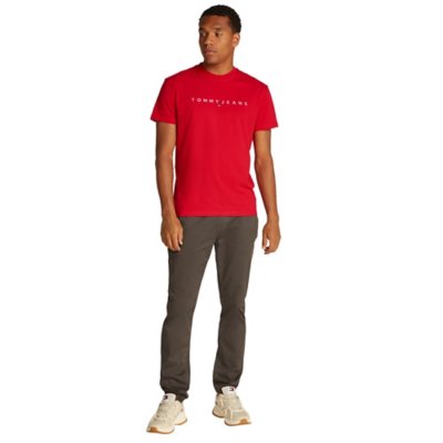Tee-shirt à manches courtes homme Tjm Reg Linear Logo TOMMY HILFIGER