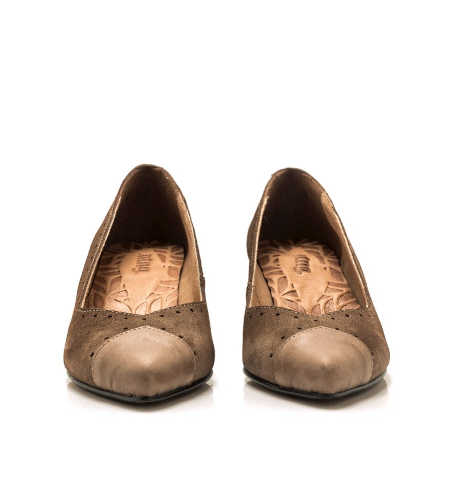 Sapatos Mustang Brown Indie em couro