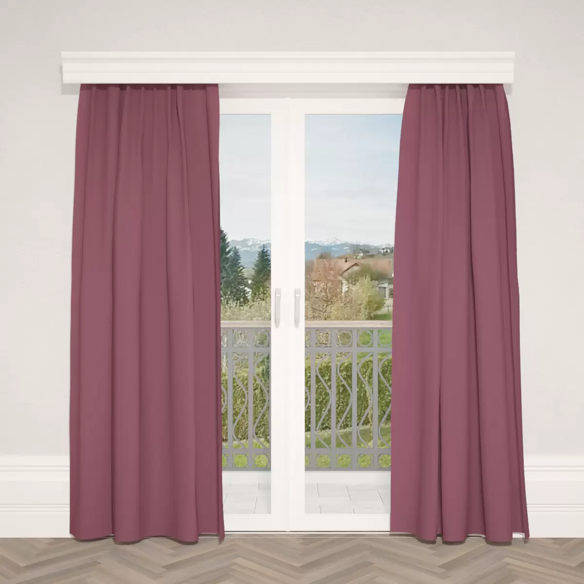 Verdunkelungsvorhang Satin violett,lila