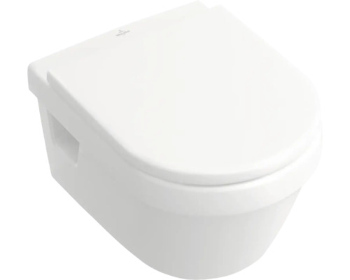 Villeroy & Boch Architectura wandclosetset, diepspoel, open rand, glanzend wit met toiletzitting 5684HR01