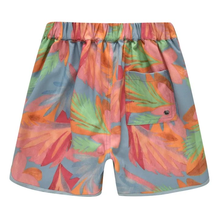 Louise Misha Short de Bain Nylon Recyclé Feuilles Aderi | Orange