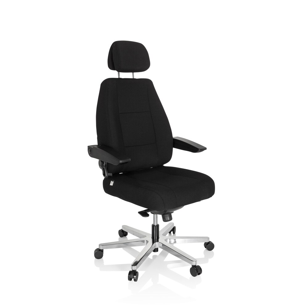 XXL Drehstuhl 24 HOURS I Stoff mit abklappbaren Armlehnen hjh OFFICE