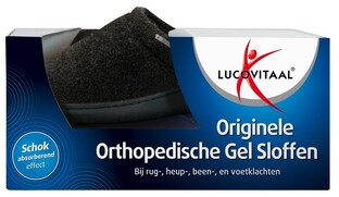 Lucovitaal Originele Orthopedische Gel Sloffen 38-39 Zwart 1PR