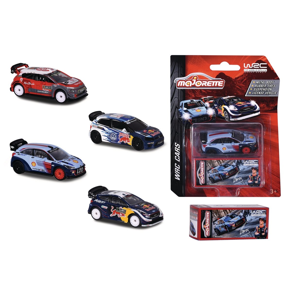 Coffret 1 voiture rallye WRC Majorette