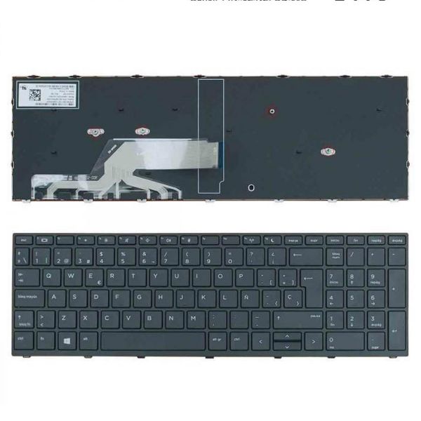 Teclado para Portatil HP Probook 450 G5 455 G5 470 G5 L01028-001 Preto com Estrutura (espanhol ) - TEC0525