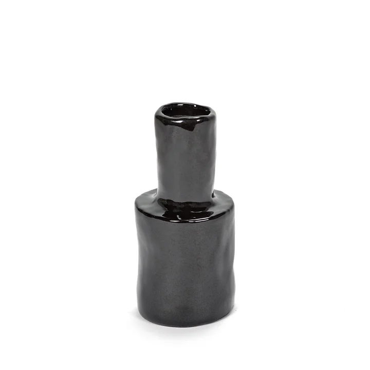 Serax - Héléna Marie Vase, Ø 5 x H 11 cm, schwarz