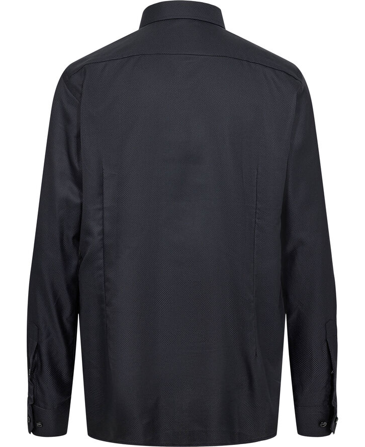 ETON Contemporary Fit Black King Twill Oxford Shirt Sort