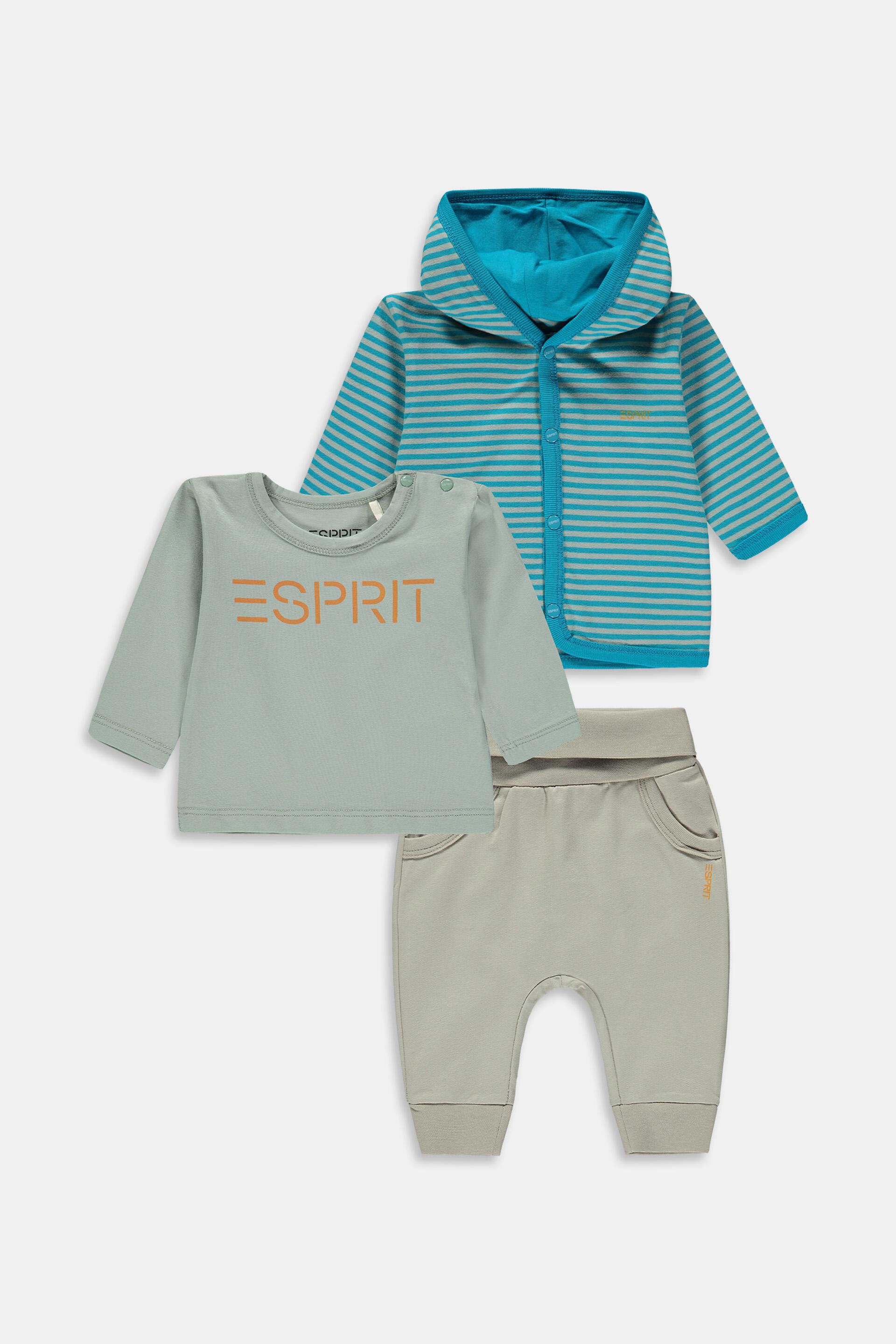 Lot mixte : cardigan, t-shirt à manches longues et pantalon