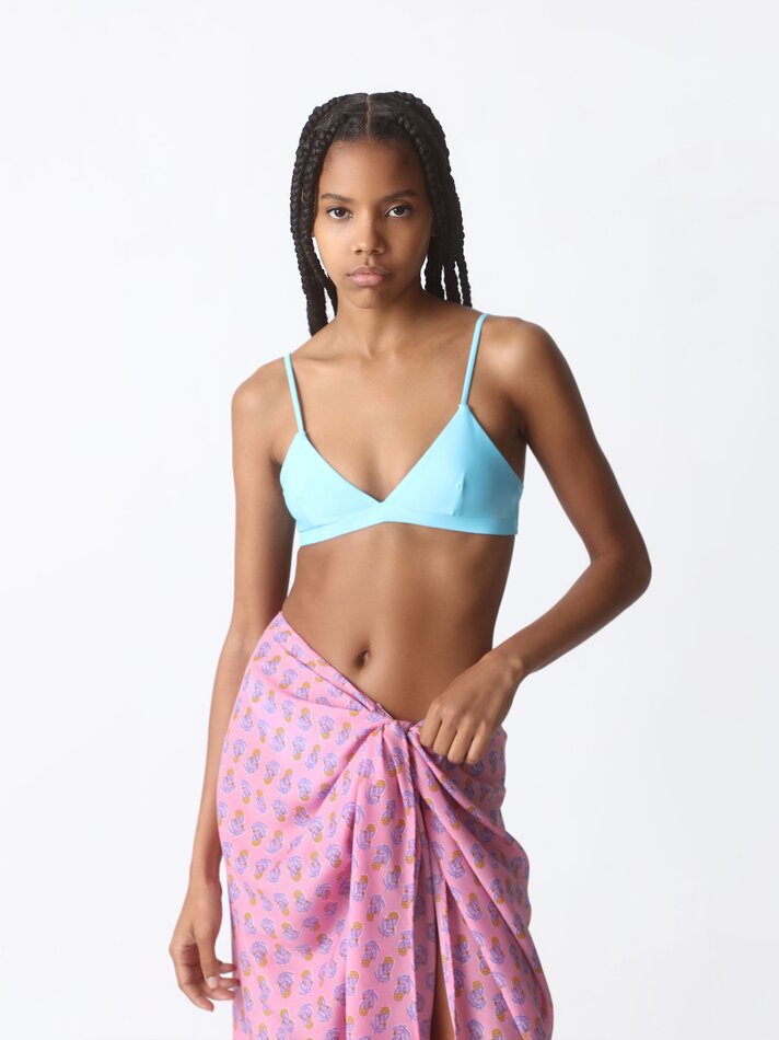 Saia pareô estampada - Rosa