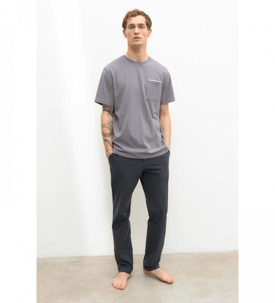 Camiseta azul ECOALF Deraalf