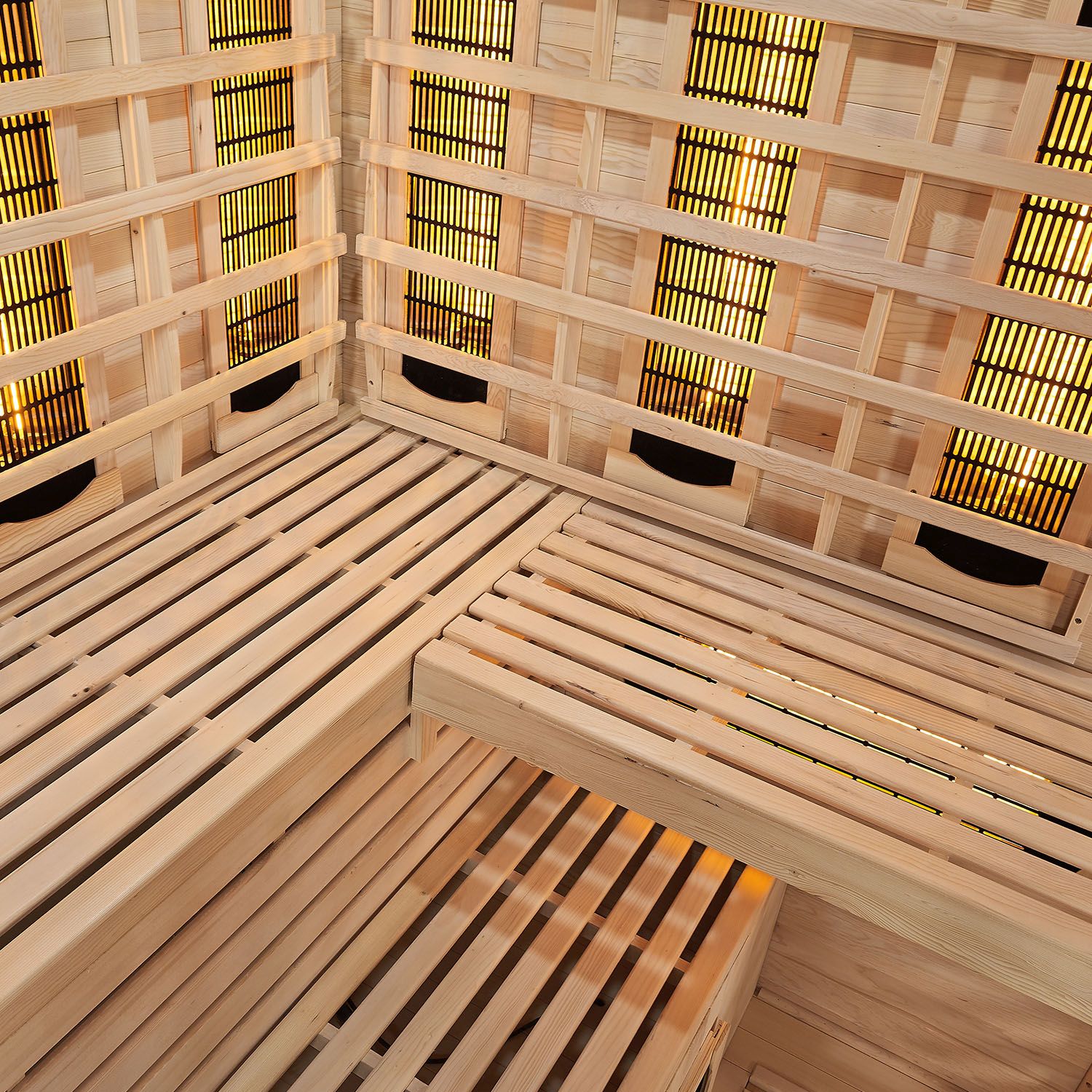 Artsauna Infrarotkabine Kiruna150 Dual Technologie – 8 Vollspektrumstrahler & 1 Flächenstrahler