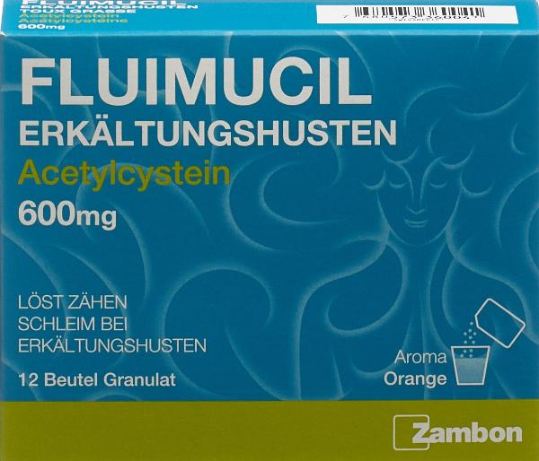 FLUIMUCIL Erkältungshusten Gran 600 mg Btl 12 Stk