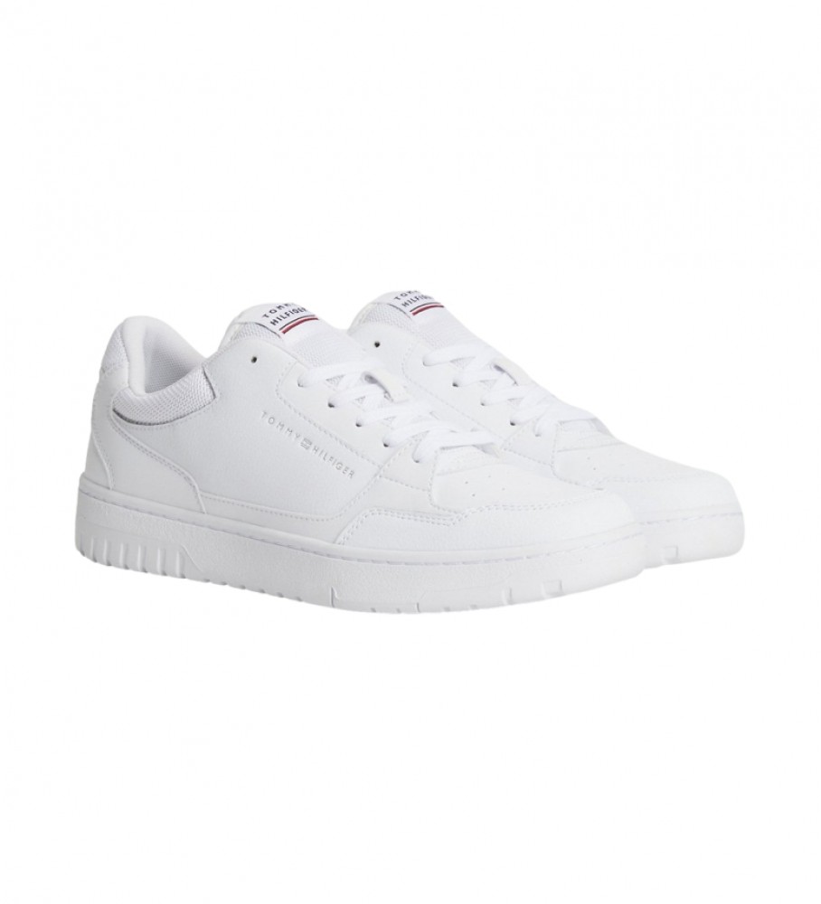 Tênis Tommy Hilfiger de couro branco com sola Cupsole