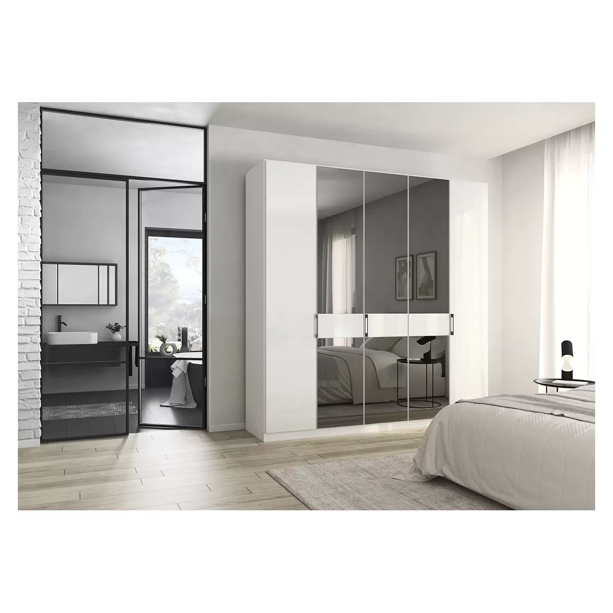 Kleiderschrank 5trg. Versity weiss