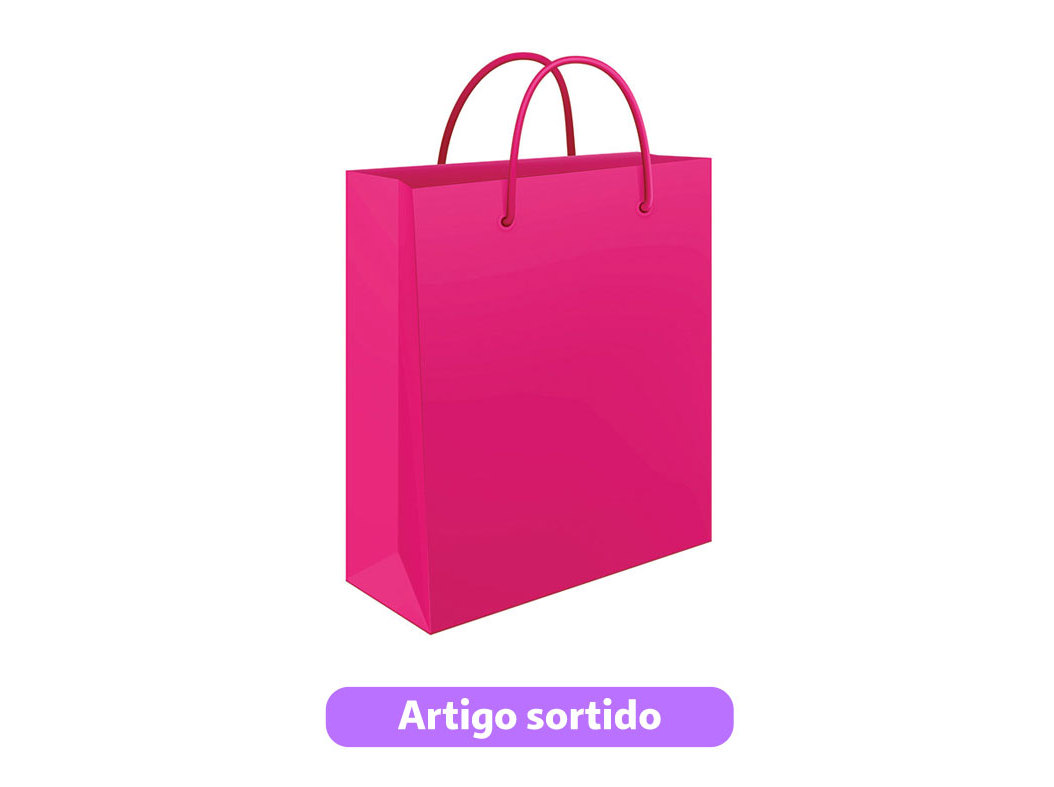SACO DE PAPEL MITOS MÉDIO 22X31X10CM CORES SORTIDAS