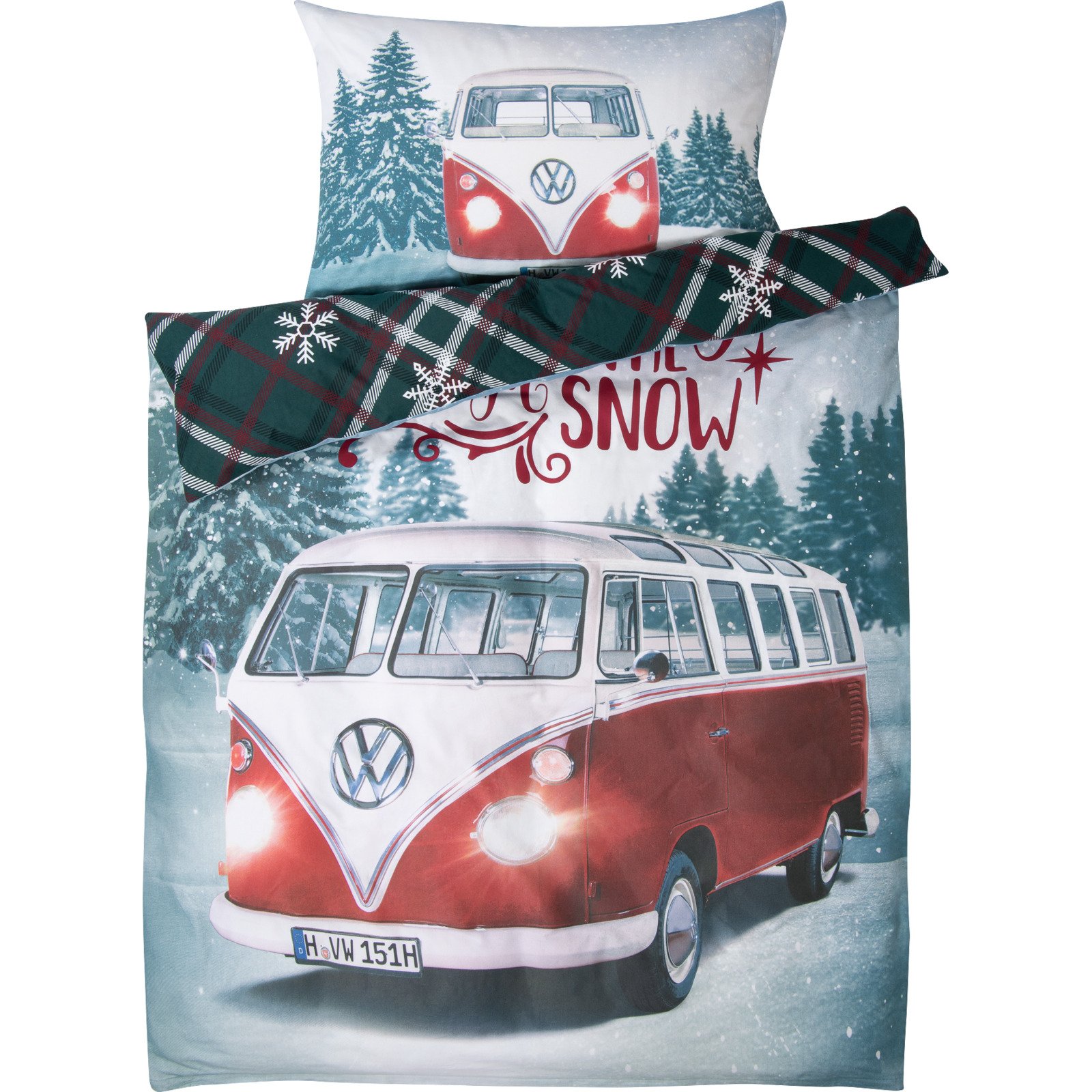 Bettwäsche VW Bus Winter Wonderland