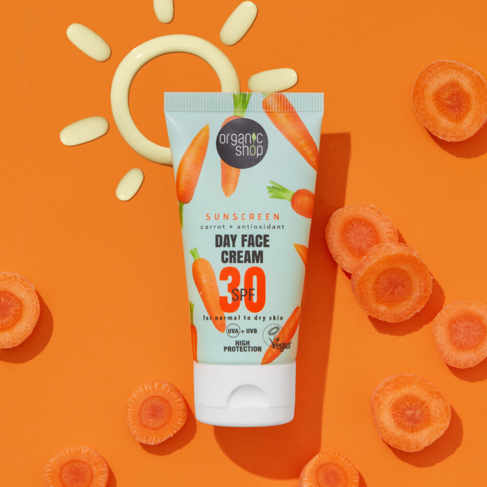 Organic Shop Zonnebrandcréme Gezicht SPF 30 Normale huid50 ml