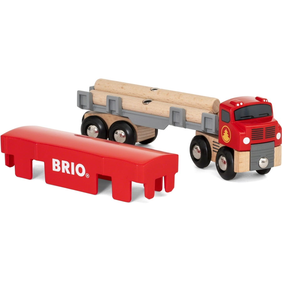 BRIO® WORLD Holztransporter mit Magnetladung 33657