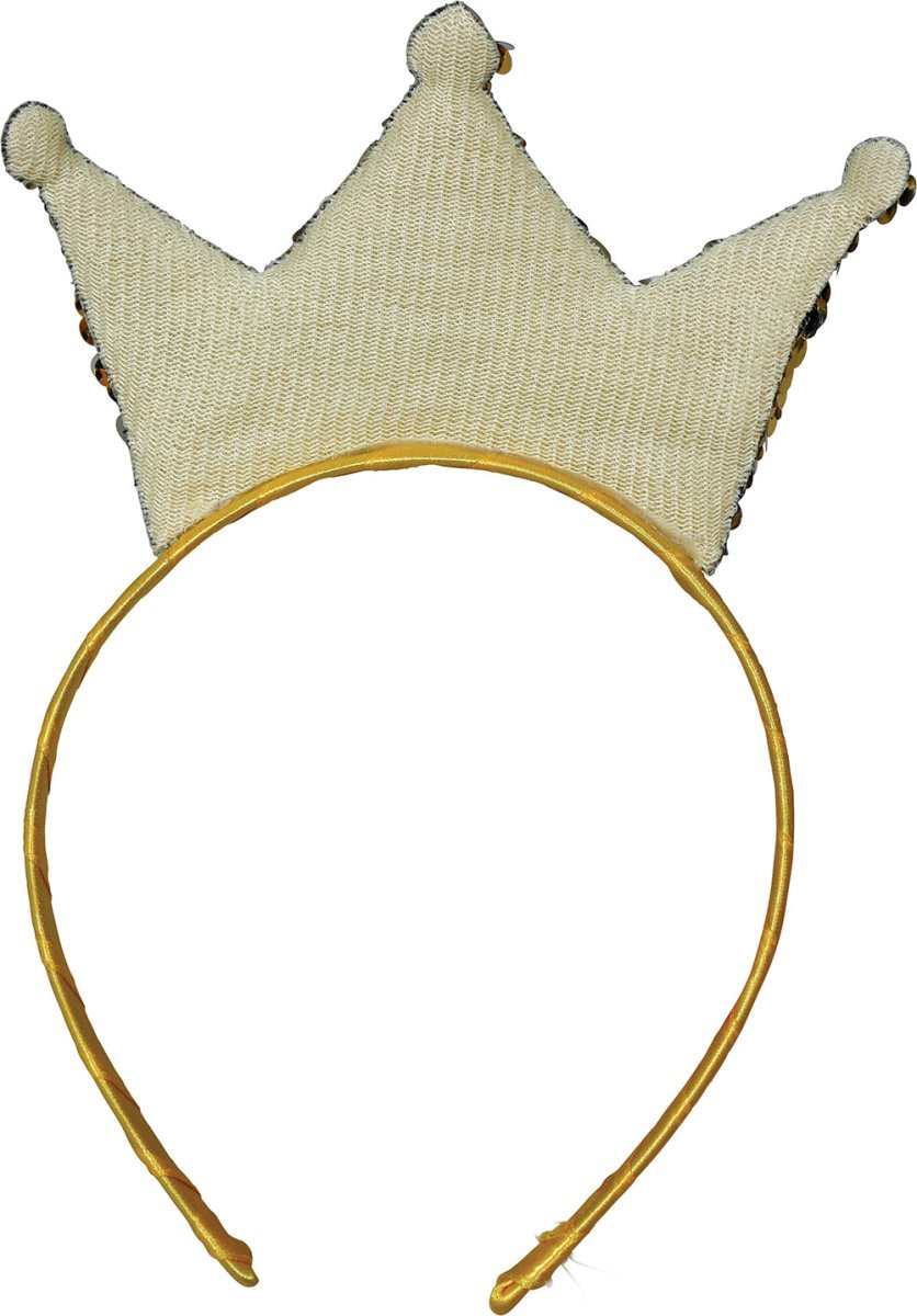 Gouden Haarband Met Kroon