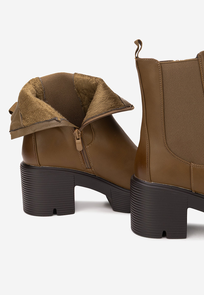 Bottines chelsea femme kaki Zirena