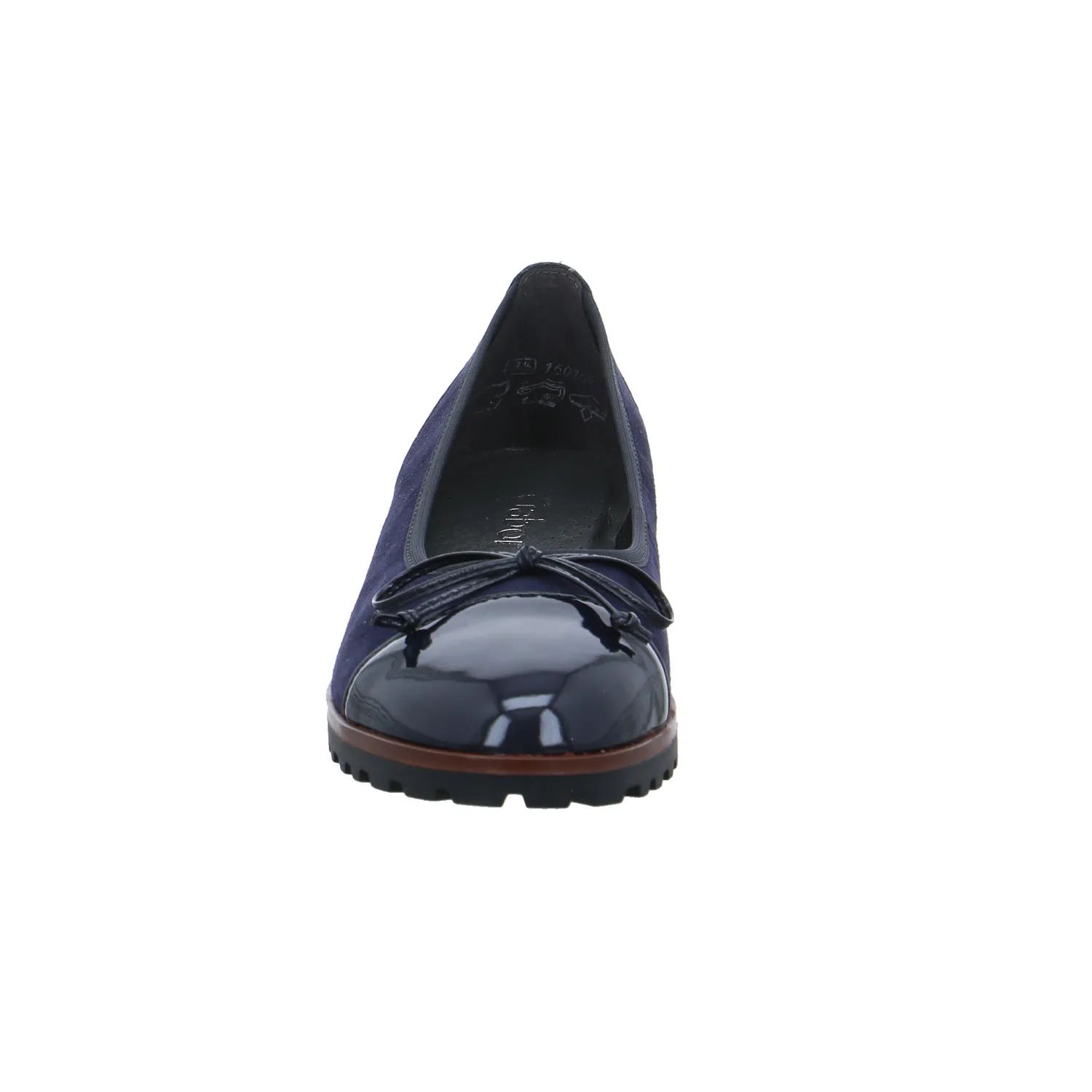 GABOR Ballerina Blau Leder