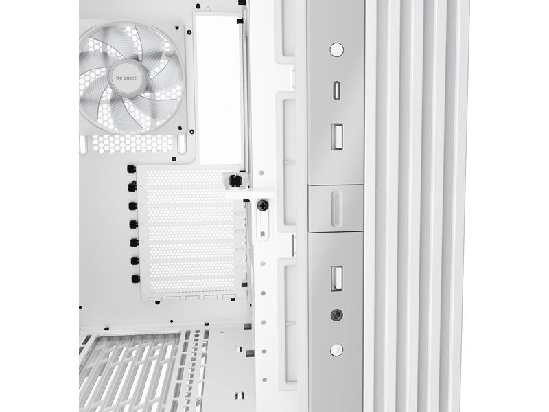 be quiet! PC-Gehäuse Light Base 600 LX Weiss Vielseitig einsetzbarer Midi-Tower mit Sichtfenster