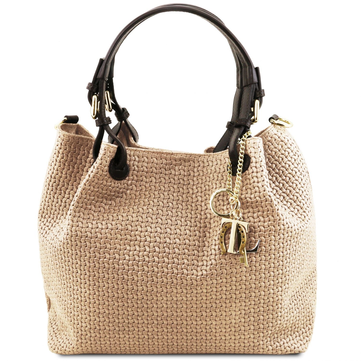 TL141573 – TL KeyLuck – Woven printed leren shopping tas