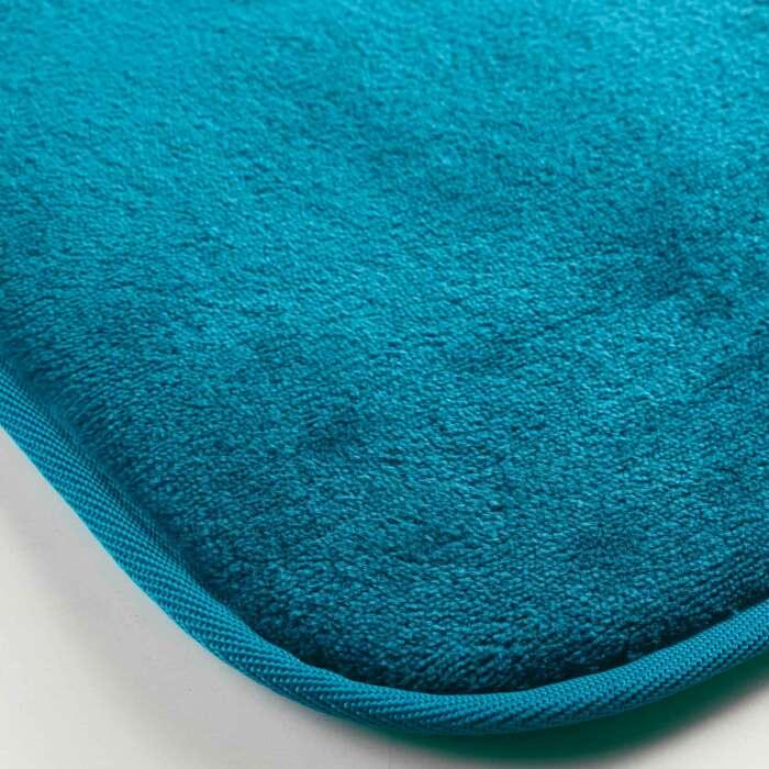 TAPIS RECTANGLE 50X80CM FLANELLE UNIE FLANOU BLEU