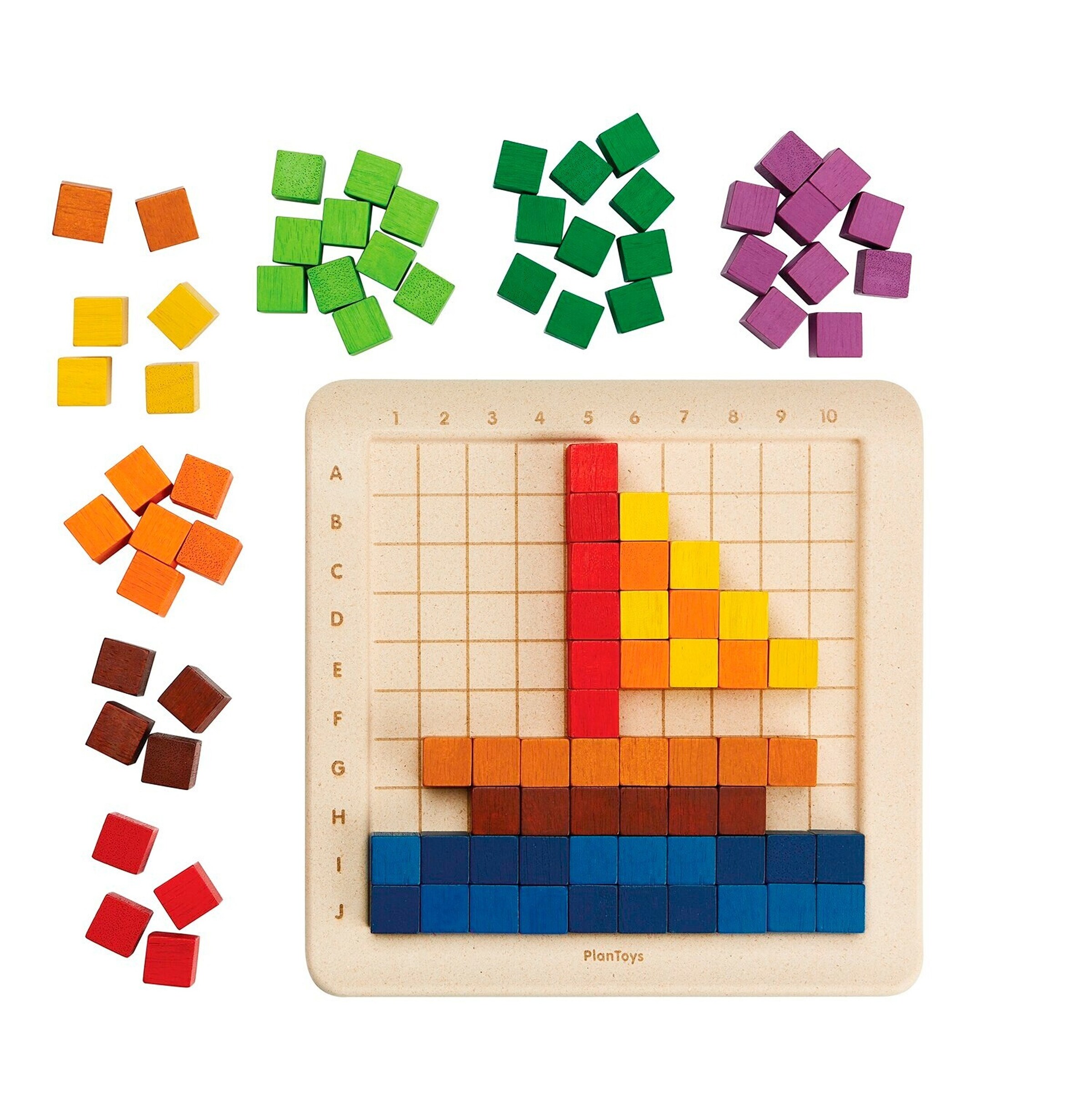PlanToys Zählwürfel bunt Unit Link