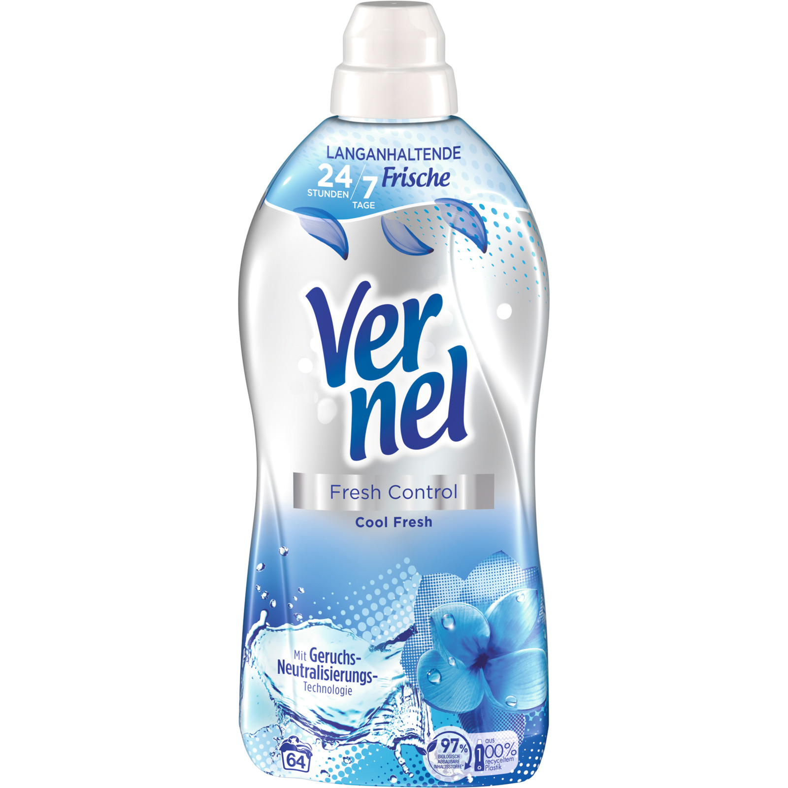 Vernel Weichspüler Fresh Control Cool Fresh 64 Waschgänge