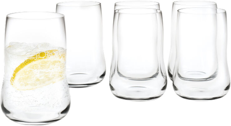 Holmegaard Future 6 stk. Vandglas klar 25 cl Transparent