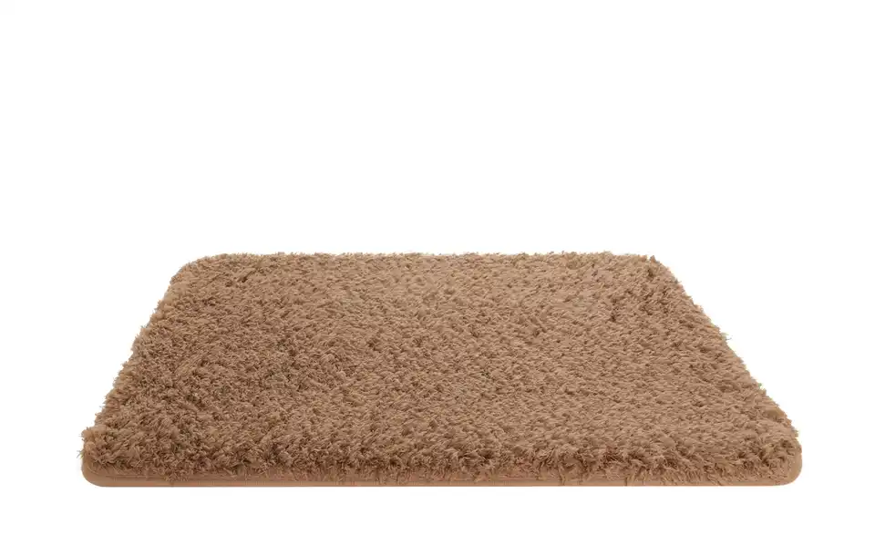 HOME STORY Badteppich Curly 70 cm Braun