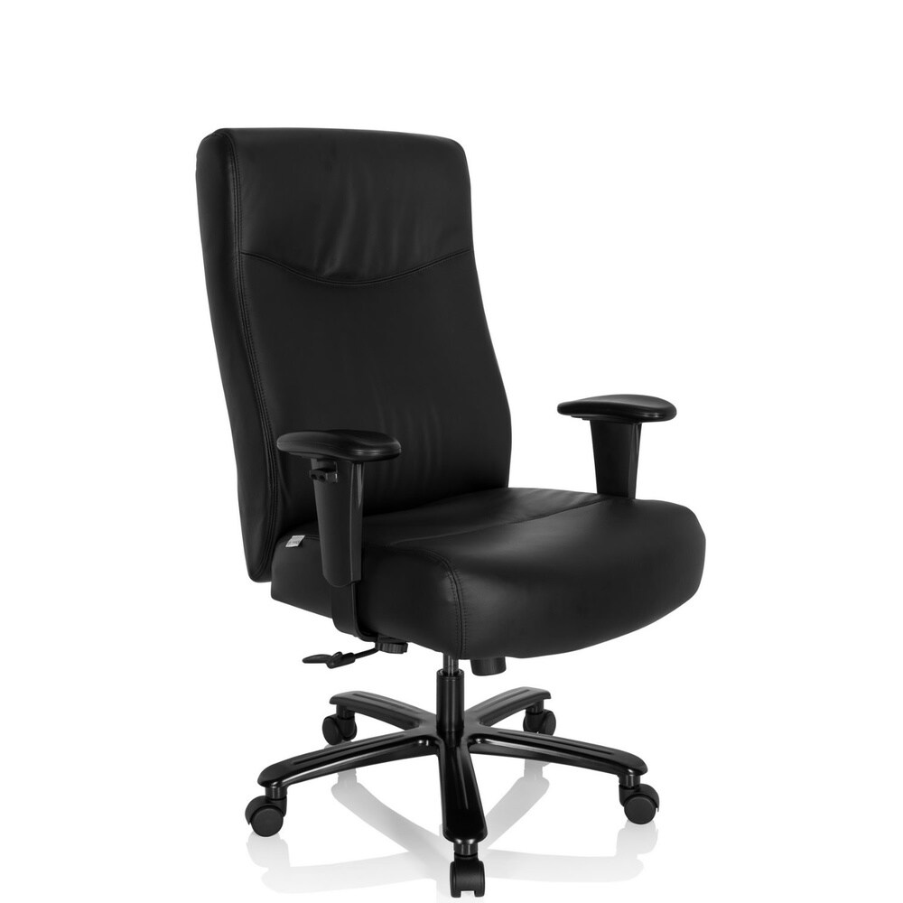 XXL Drehstuhl XXL EVEREST II Leder mit Armlehnen (höhenverstellbar) hjh OFFICE
