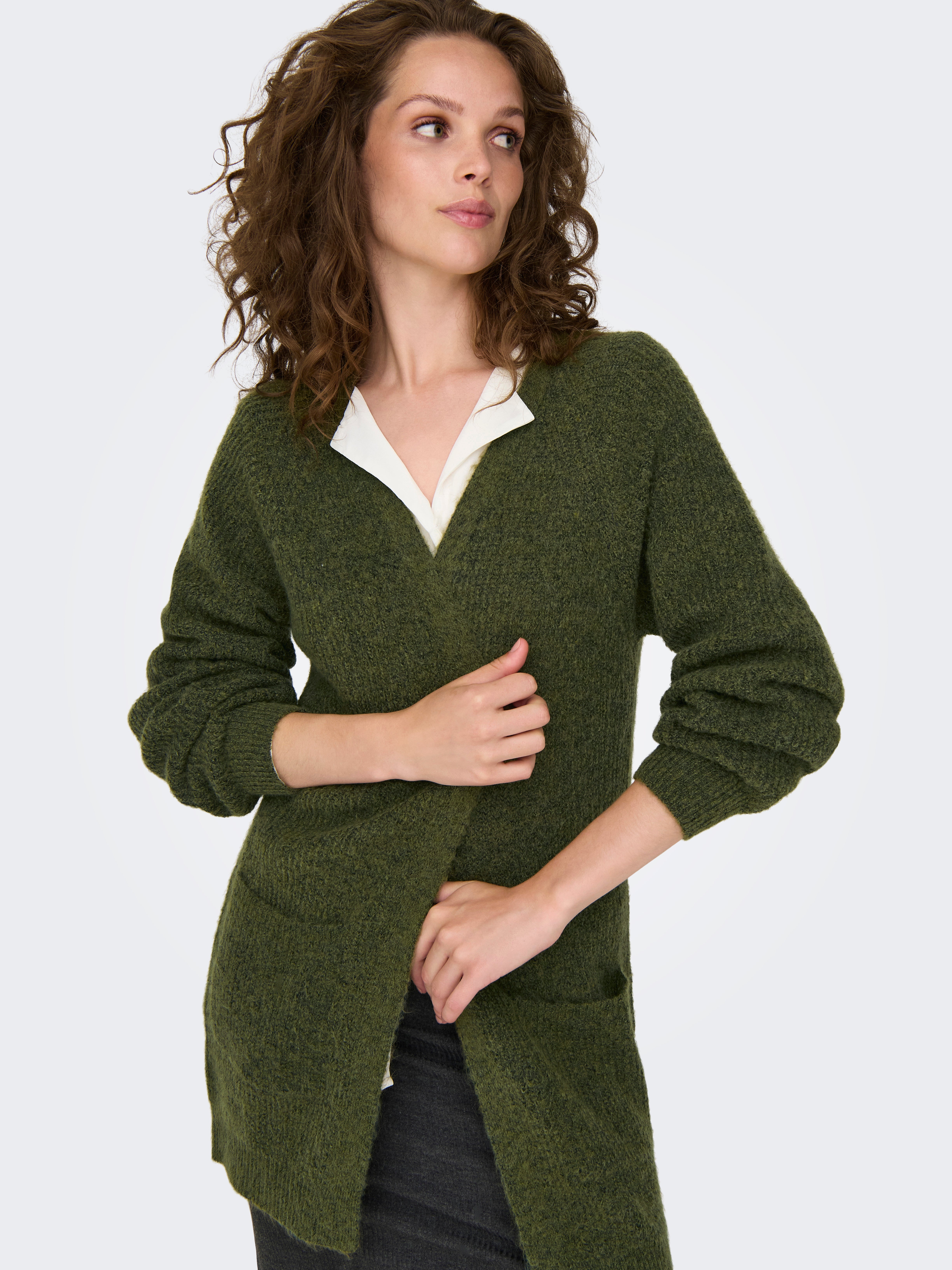 JDYINGEBORG Strickjacke Winter Moss