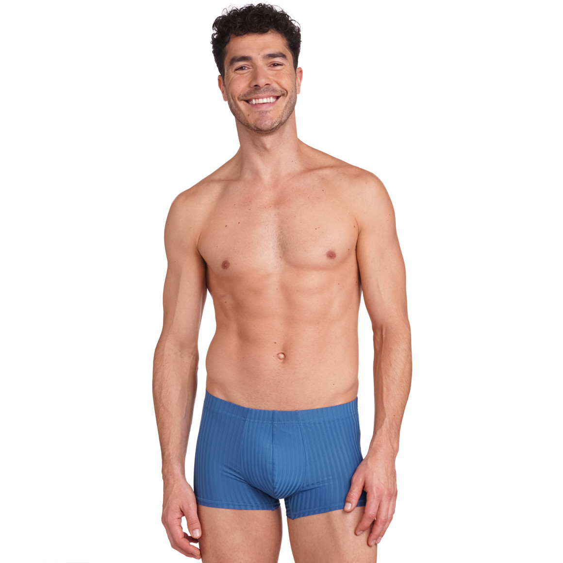 VanVaan Herren Mikrofasershorts mit Streifen blau