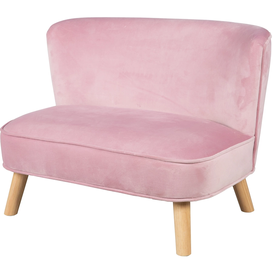 roba Kindersofa Samt, rosa