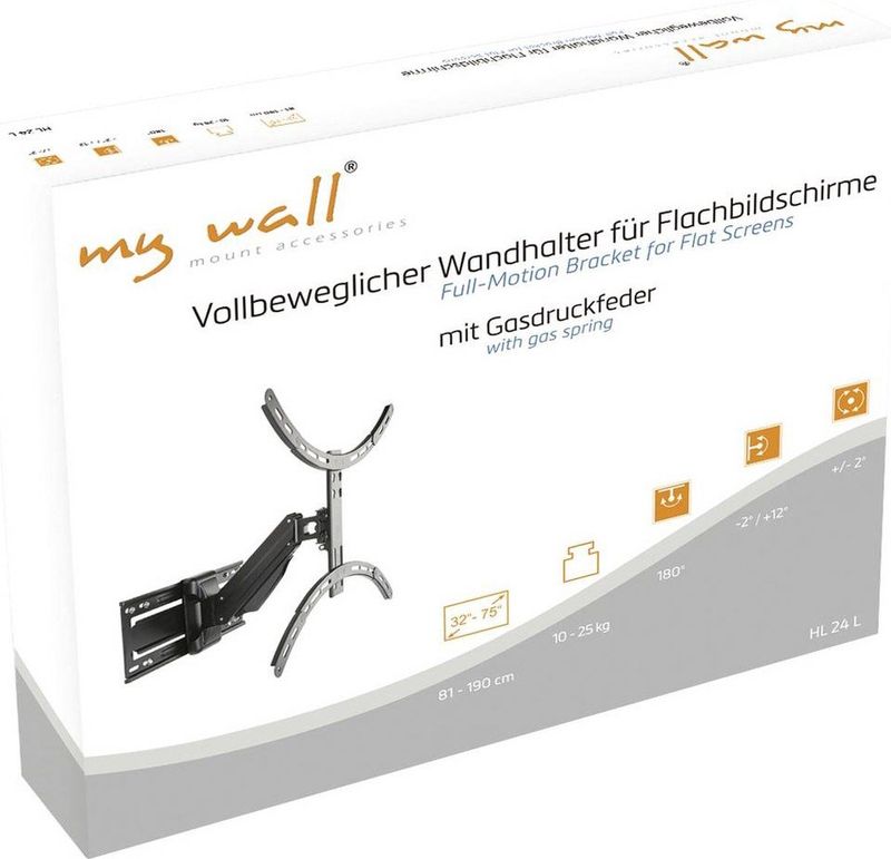 My Wall HL 24 L TV-beugel 81,3 cm (32) - 190,5 cm (75) Draaibaa - In Hoogte Verstelbaa