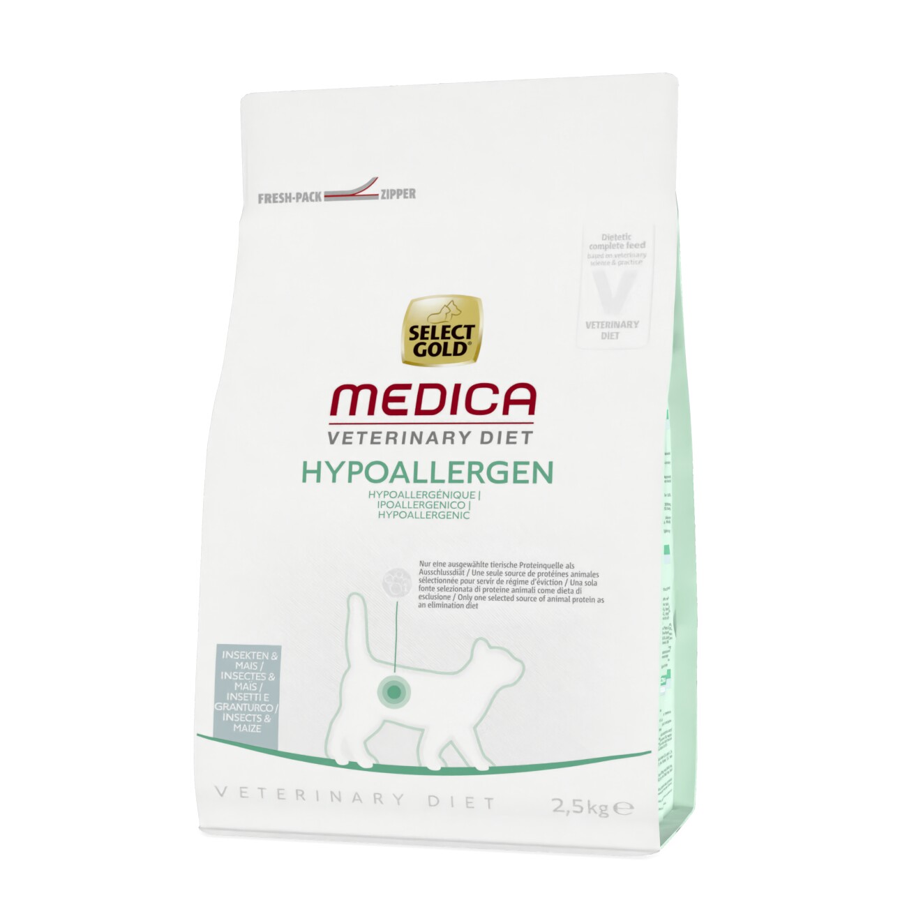 SELECT GOLD Medica Hypoallergen Insekten & Mais 2,5 kg