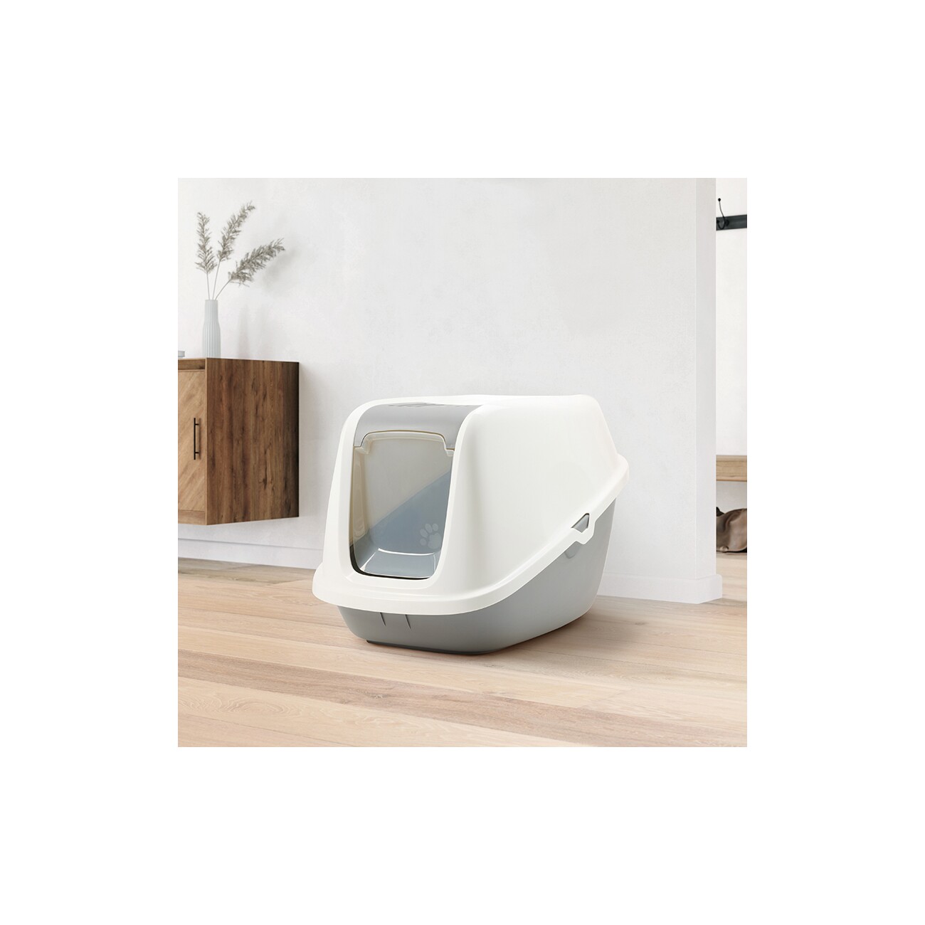 Savic Haubentoilette Nestor Giant weiss-cool grau
