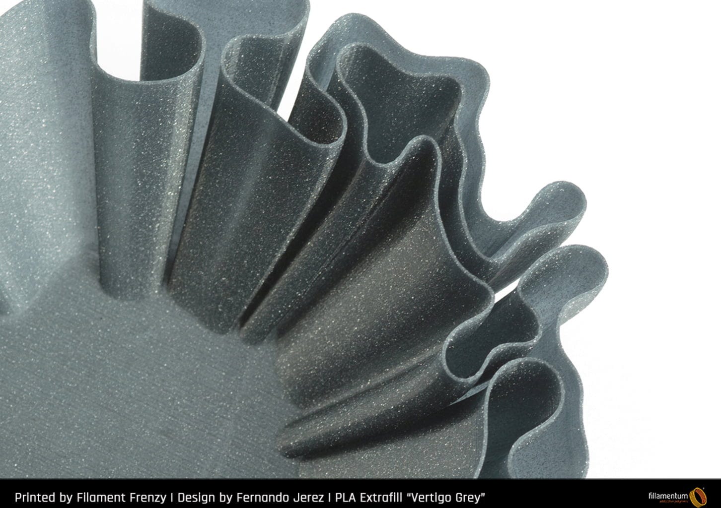 Fillamentum  PLA Extrafill Vertigo Grey, 1,75 mm / 1000 g    Hochwertiges PLA für FDM 3D Drucker in Vertigo Grey