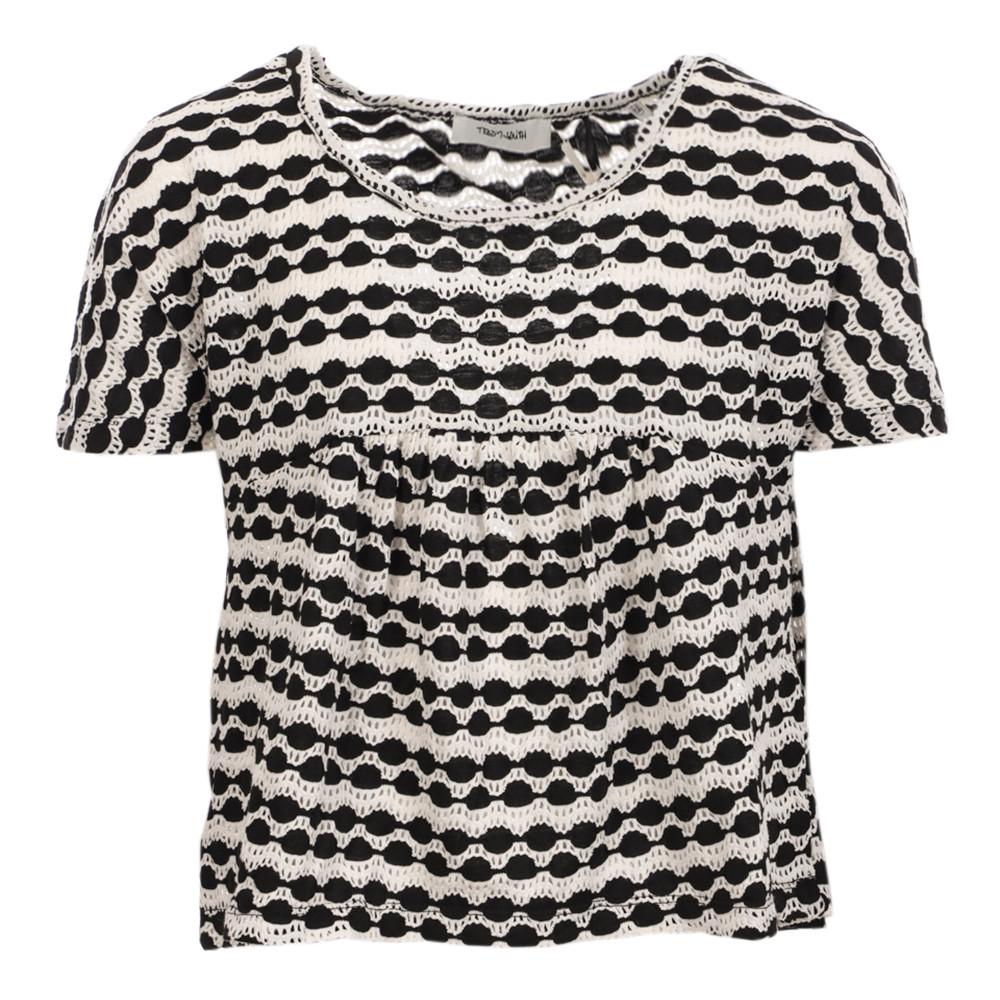 Teddy Smith T-shirt Noir/Blanc Fille Teddy Smith Tendemo