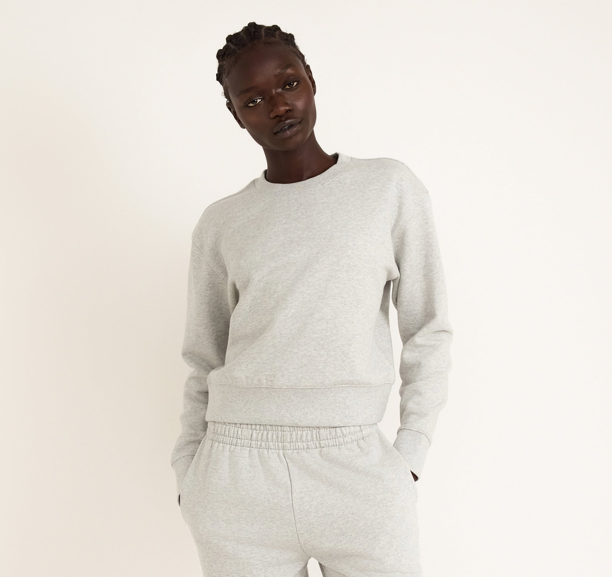 ORGANIC COTTON<br>Weekend Boxy Crewneck Sweatshirt