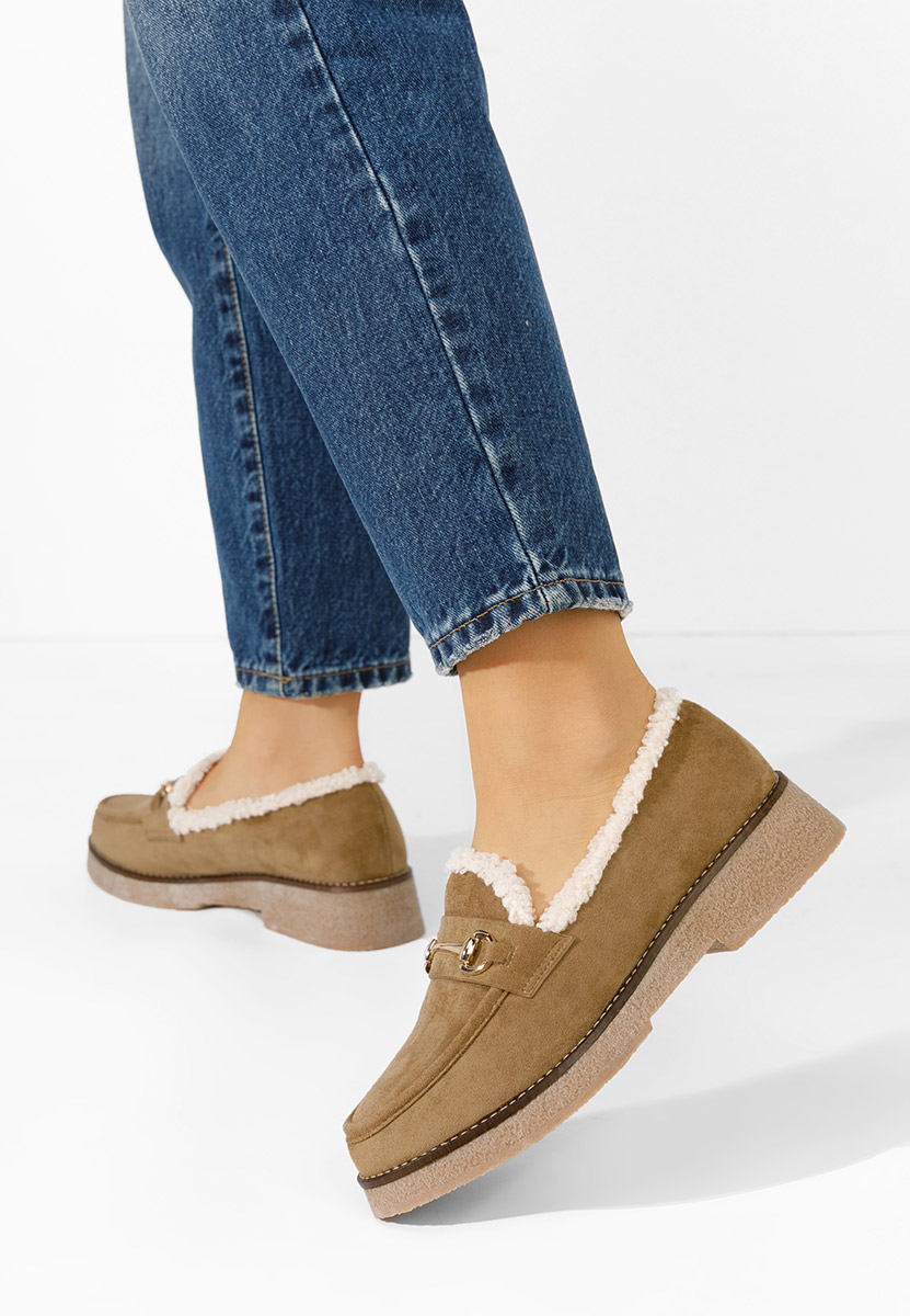Mocassins femme kaki Danissa V2