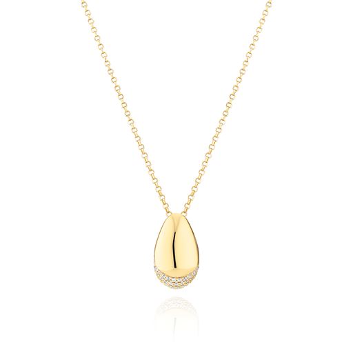 Sif Jakobs Jewellery Goccia Halskæde, Gold Plated, 45 cm