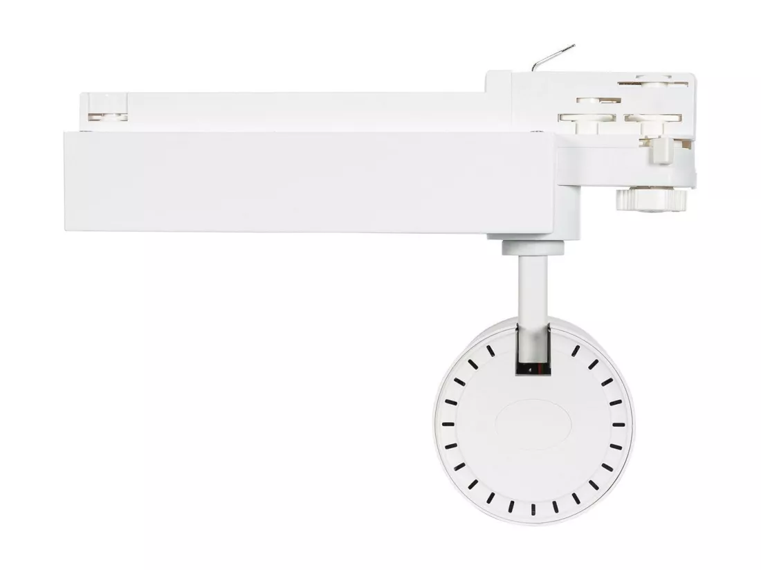 Spot LED sur Rail Triphasé 30W Dimmable Wolf Multiangle 15-60º Blanc 3000K Blanc chaud