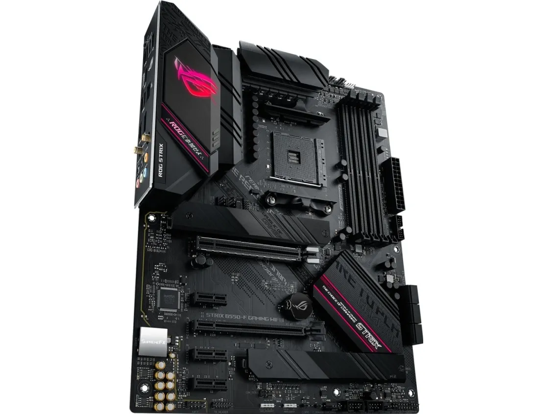 ASUS ROG STRIX B550-F GAMING WIFI II - Bundkort - ATX - Socket AM4 - AMD B550 Chipset - USB-C Gen2, USB 3.2 Gen 1, USB 3.2 Gen 2 - 2.5 Gigabit LAN, Wi-Fi 6, Bluetooth - onboard grafik (CPU påkrævet) - HD Audio (8-kanaler)