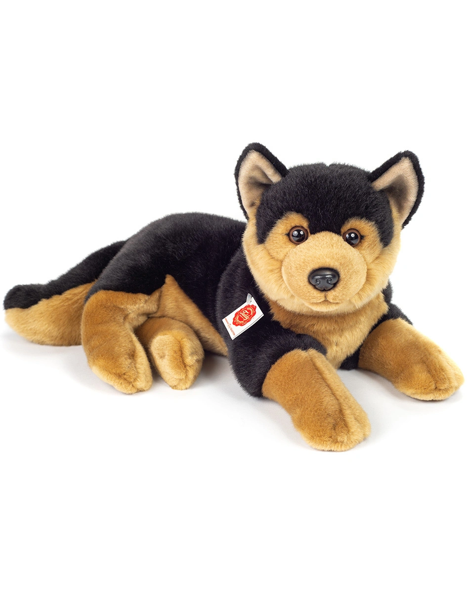 Kuscheltier SCHÄFERHUND (45 cm) liegend in braun