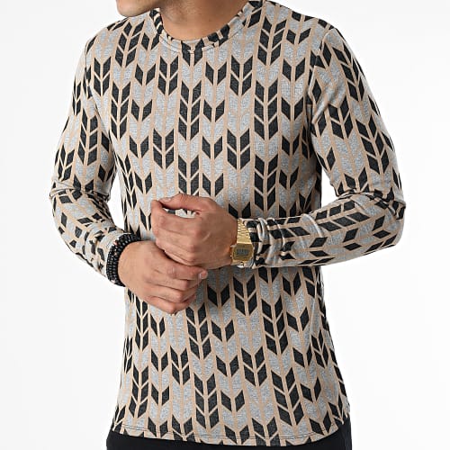 Tee Shirt Manches Longues X Marron