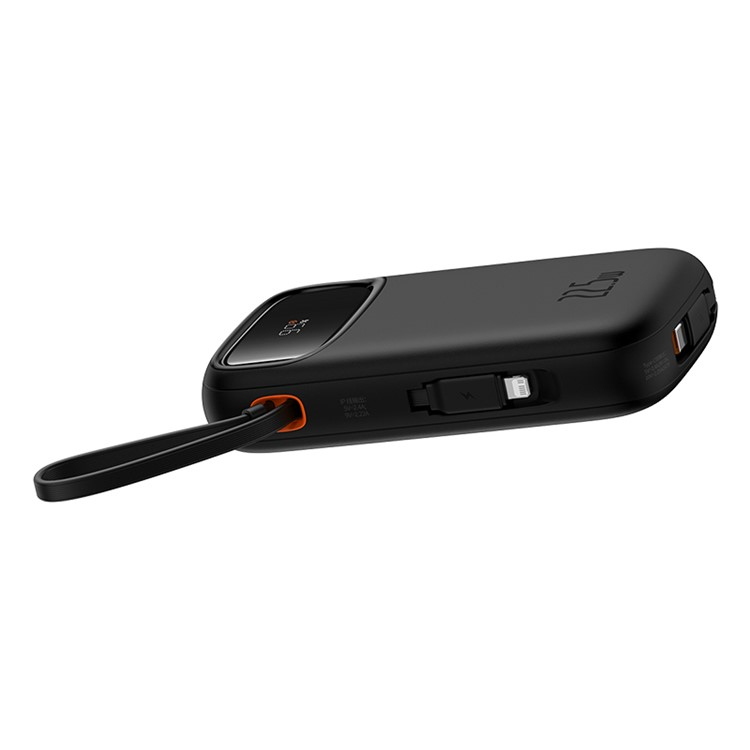 (22.5W) 20000mAh USB A / USB C Powerbank Power Delivery Ladegerät inkl. USB C / Lightning Ladekabel mit LED Anzeige - Schwarz