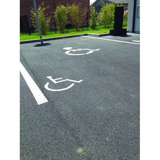 Peinture pour parking et signalisation au sol - blanche sans toluène - Extérieur Poids:25 kg
